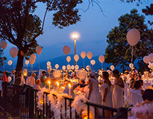 Fornitura Attrezzatura Catering per Cena in bianco a Brescia