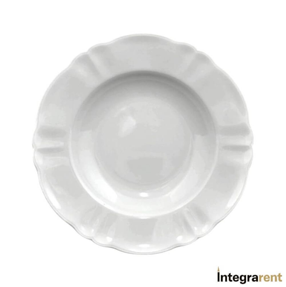 Noleggio Piatto Fondo Eternity Bianco Ø cm.23,5