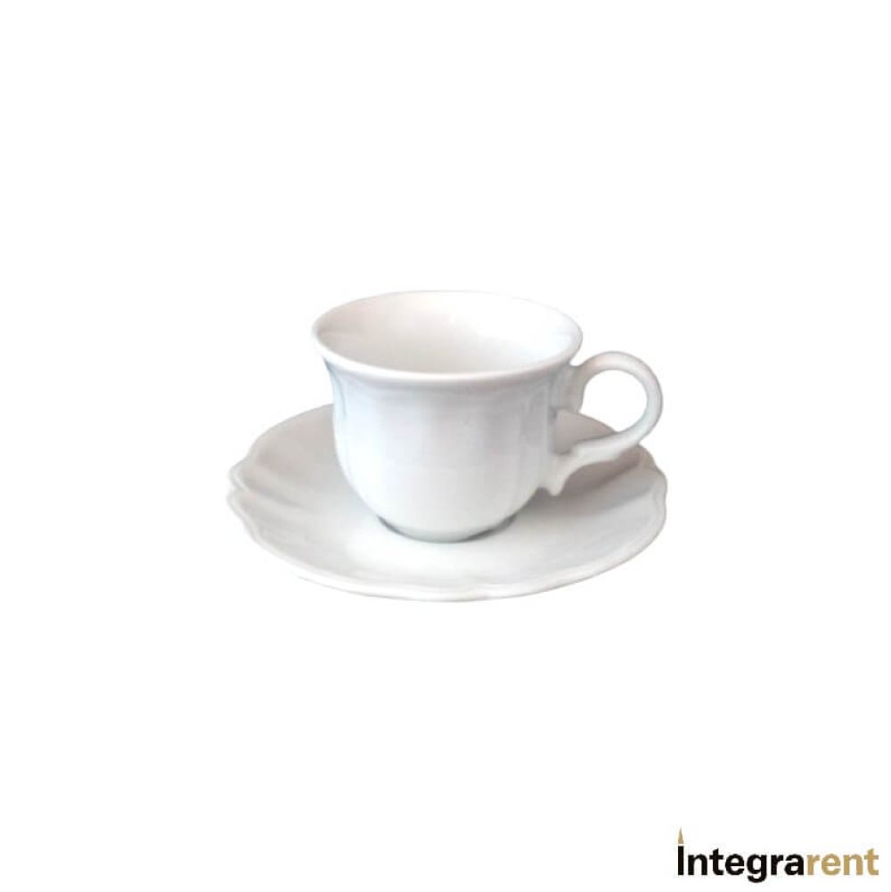 Noleggio Tazza Moka + Piattino Eternity Bianco (28 x conf.)