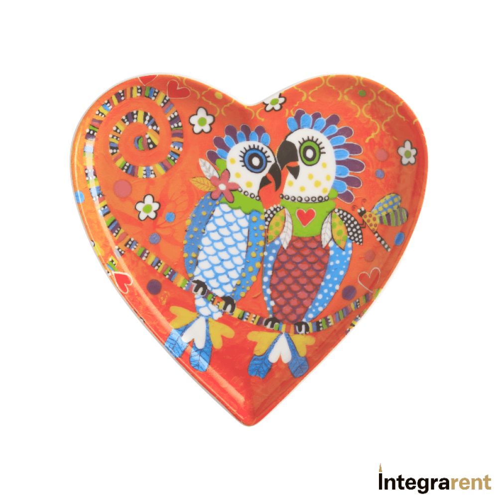 Noleggio Piattino HEARTS Parrots in Love C  