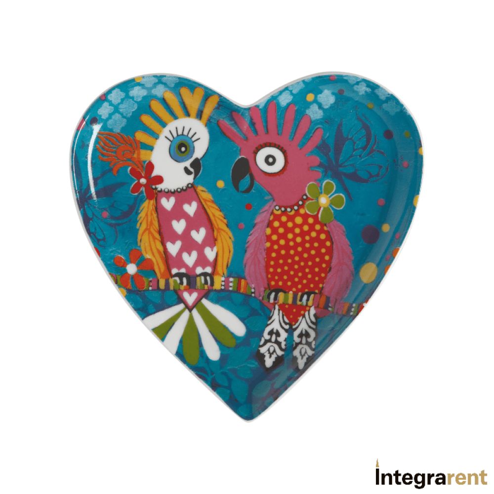 Noleggio Piattino HEARTS Parrots in Love D 