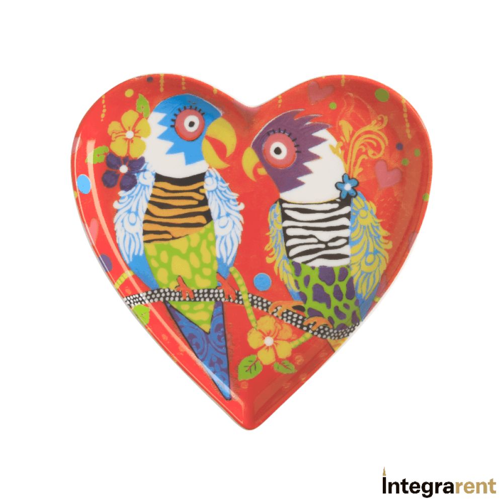 Noleggio Piattino HEARTS Parrots in Love A