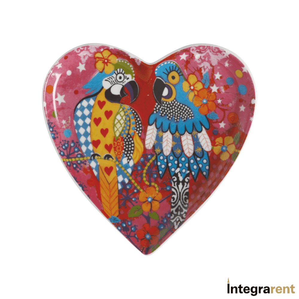Noleggio Piattino HEARTS Parrots in Love E 