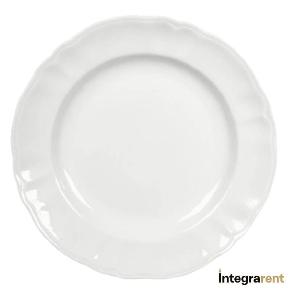 Noleggio Sottopiatto Eternity Bianco Ø cm.32,5