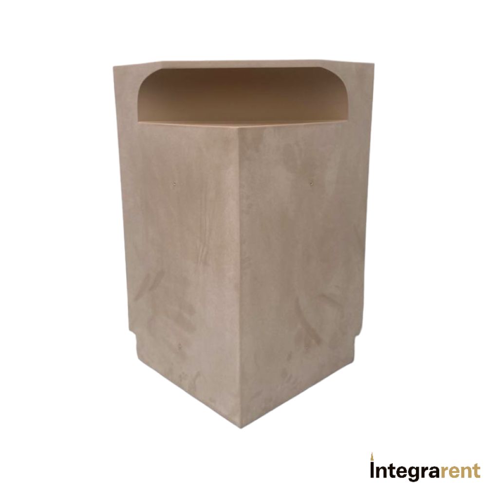 Noleggio Bancone Bar Desk Velvet Beige Angolare  