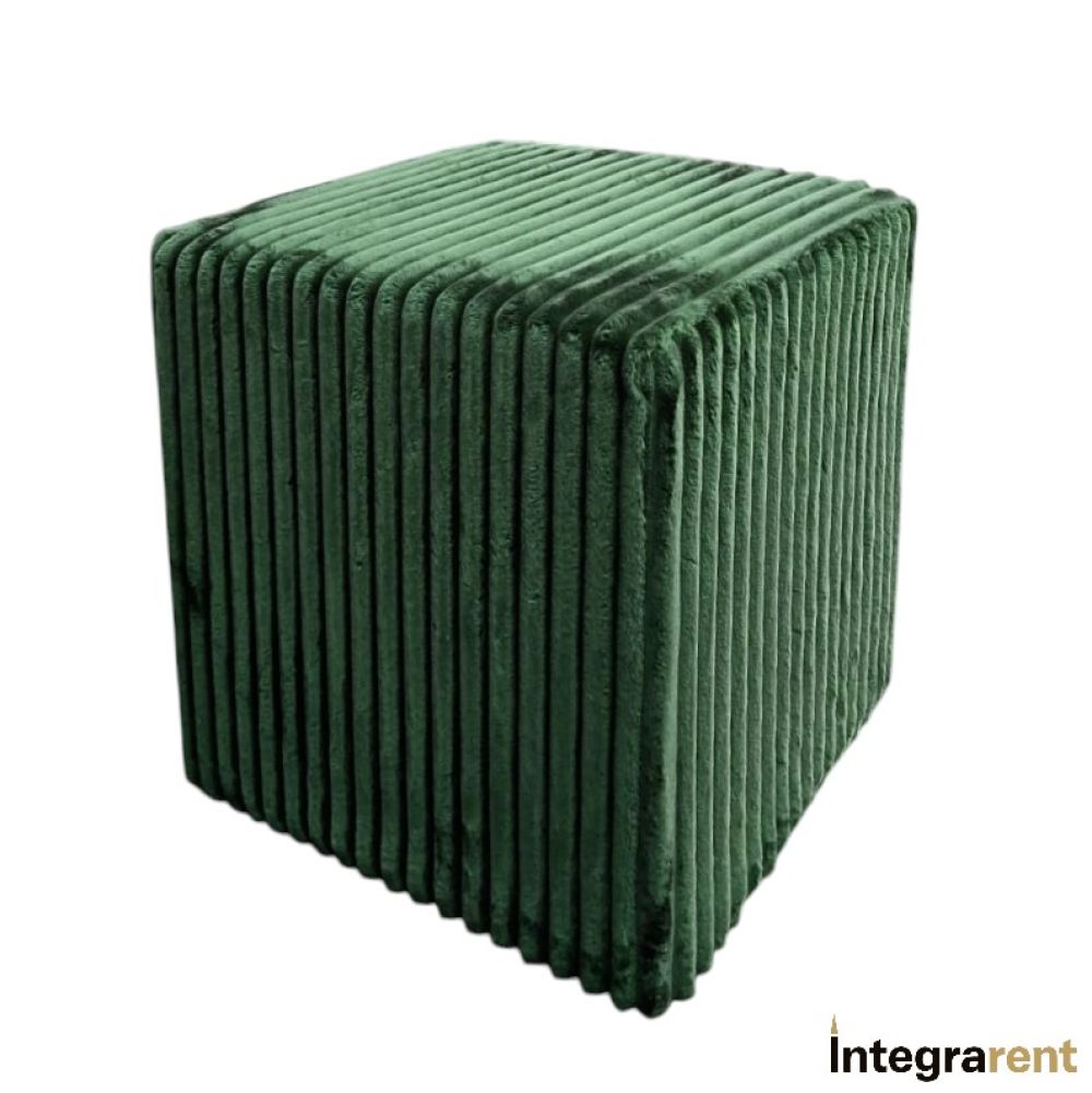 Noleggio Pouf Cubo Nuvola in Velluto Verdone