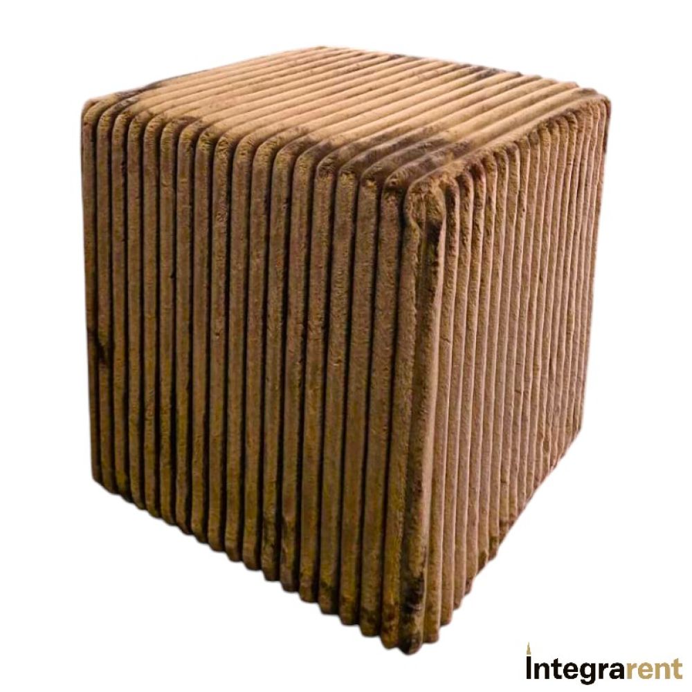 Noleggio Pouf Cubo Nuvola in Velluto Bronzo Antico
