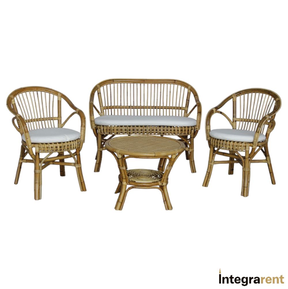 Noleggio Set Tahiti In Rattan Natural Per Catering Noleggio Set Tahiti In Rattan Natural Per Catering