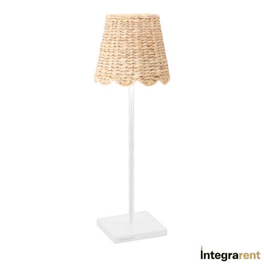 Noleggio Lampada da Tavolo Poldina Bianca con Cover Giacinto d'Acqua 