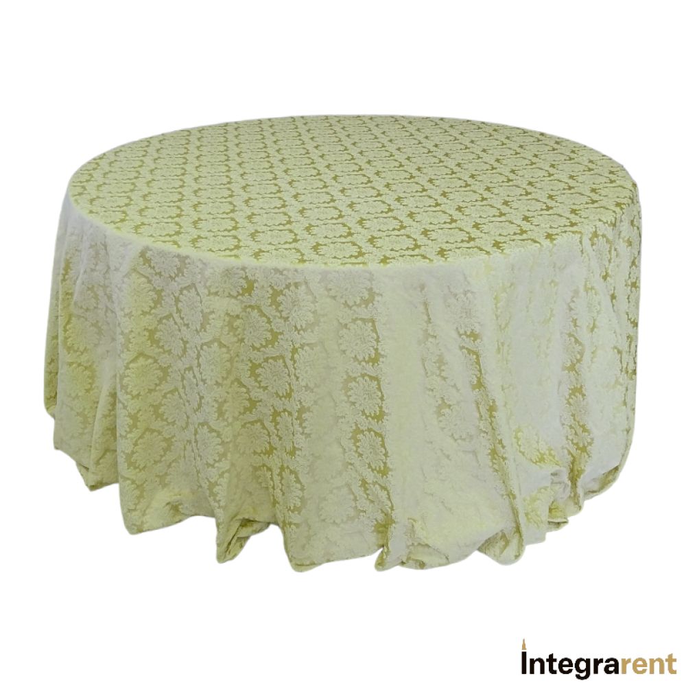 Noleggio Tovaglia Cotone Damascato cm.330x330 Verde