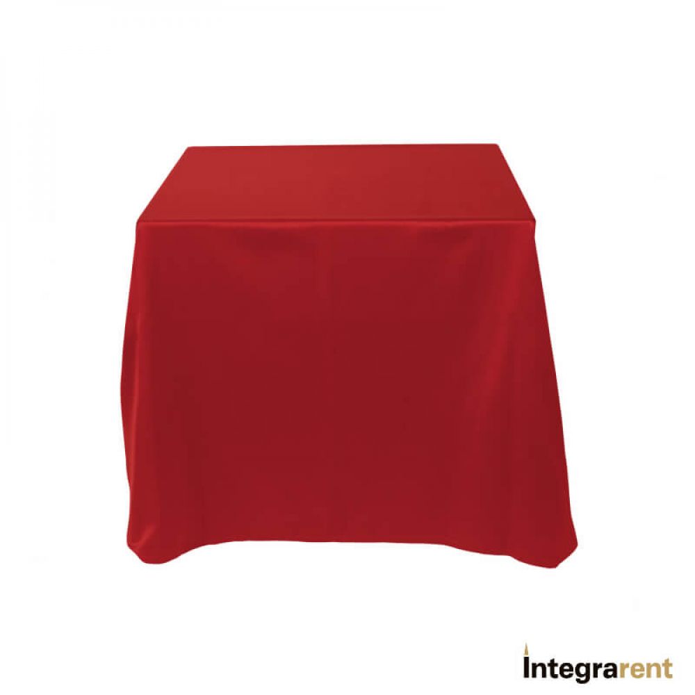 Noleggio Tovaglia Raso/Cotone cm.210x210 Rosso