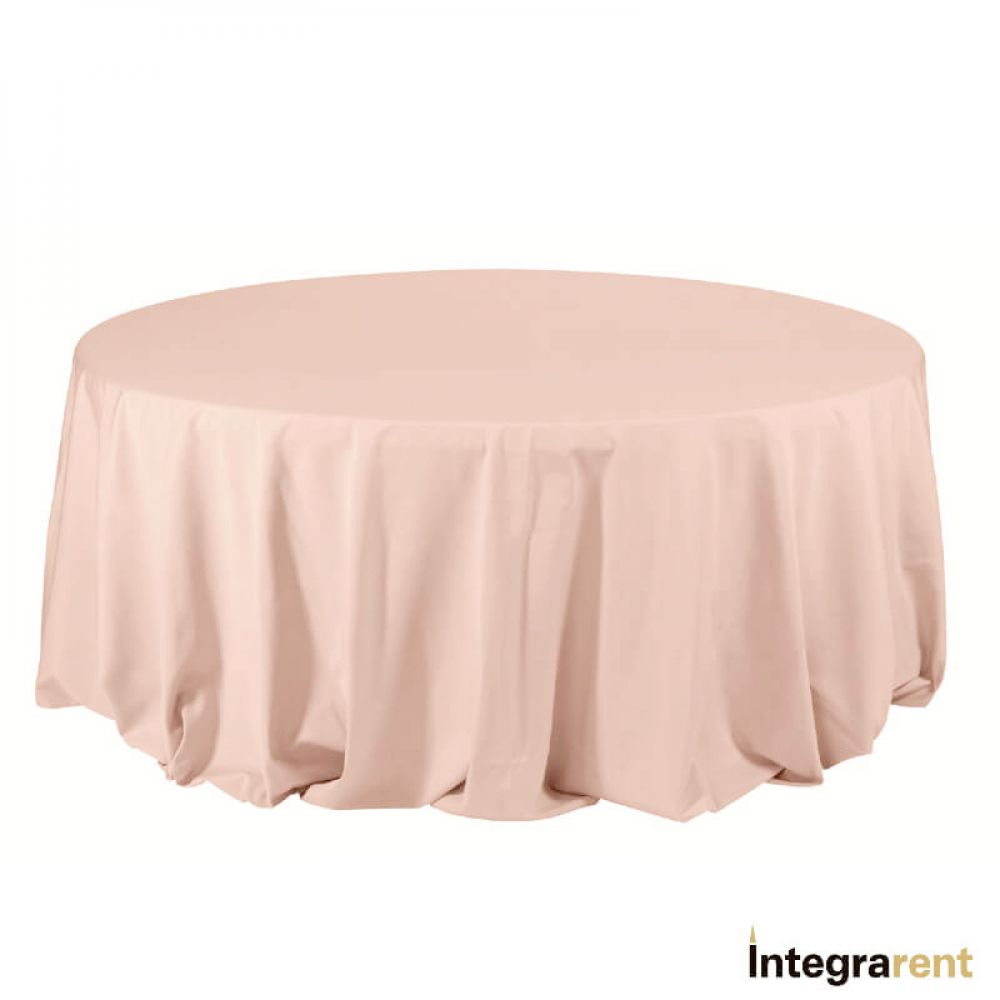 Noleggio tovaglia cotone Ø cm.270 - rosa antico per Catering