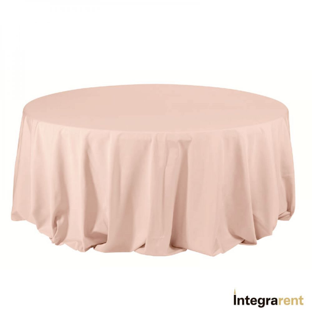 Noleggio tovaglia cotone Ø cm.330 rosa antico per Catering