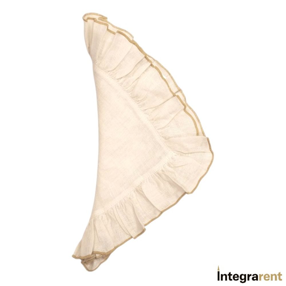 Noleggio Tovagliolo Lino Volant Sale Marino Curry  
