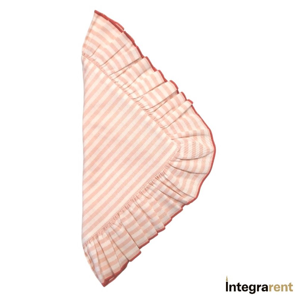 Noleggio Tovagliolo Cotone Volant Millerighe Rosa 