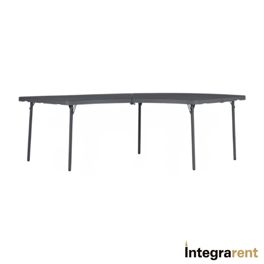 Noleggio Tavolo Mezzaluna Polietilene cm.253x75 prof. 90