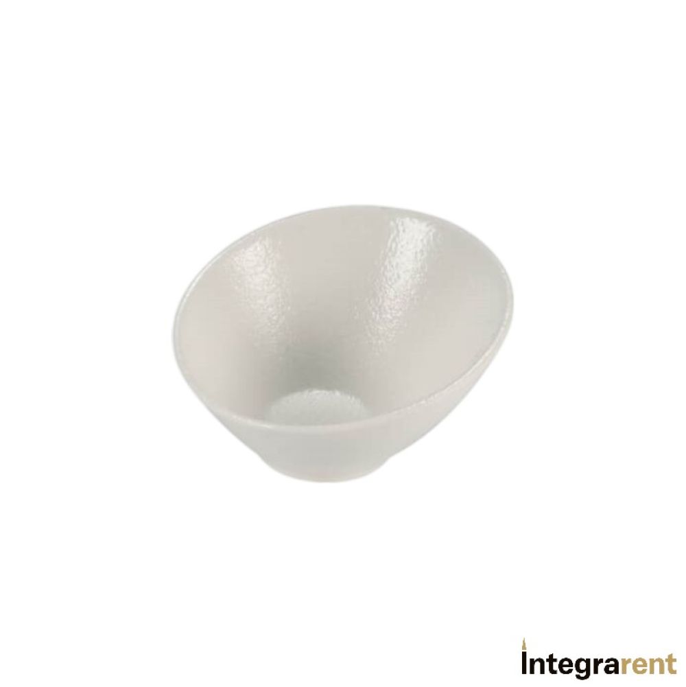 Noleggio Monoporzione Coppetta Stone Bianca Obliqua  