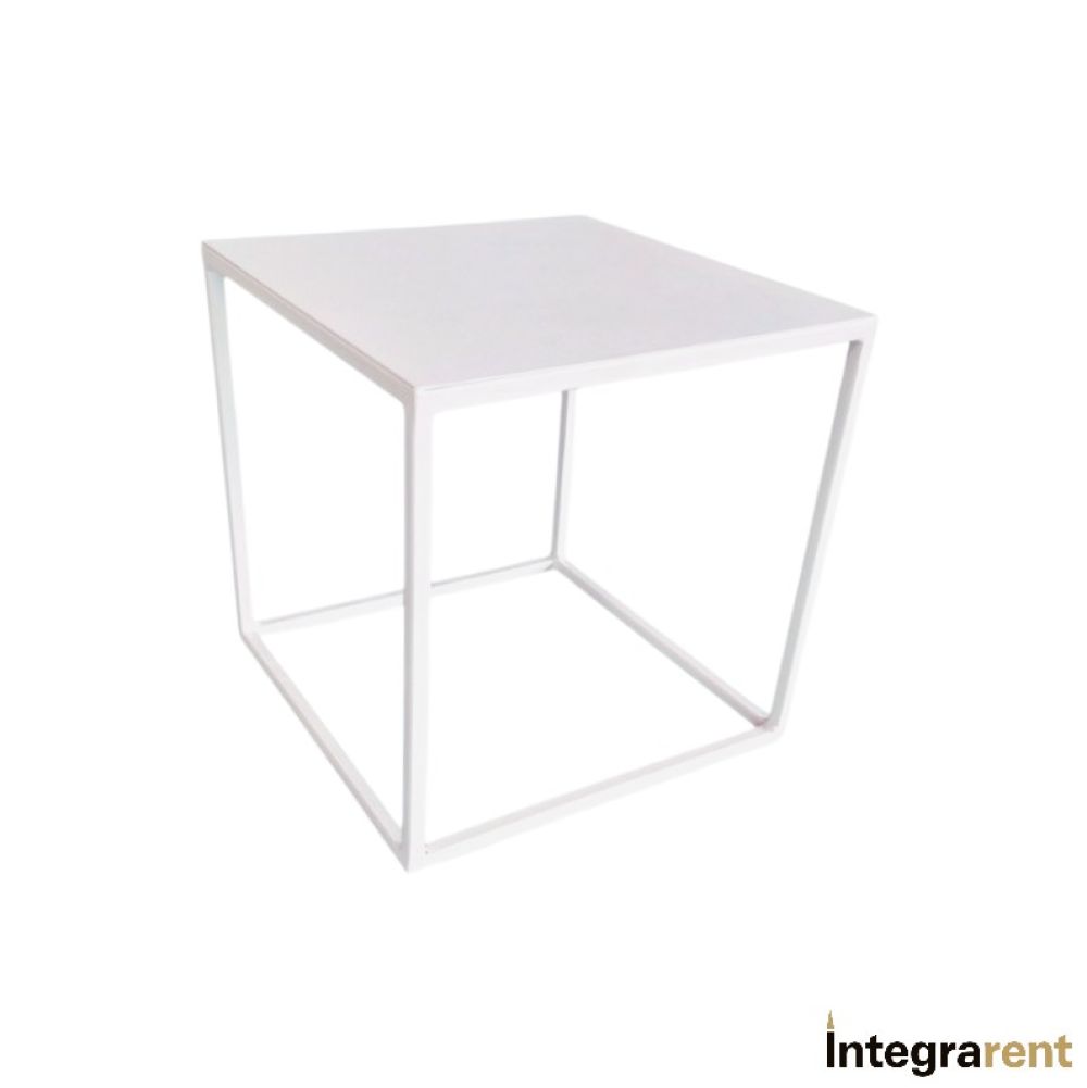 Noleggio Tavolino Industrial Metallo Bianco 