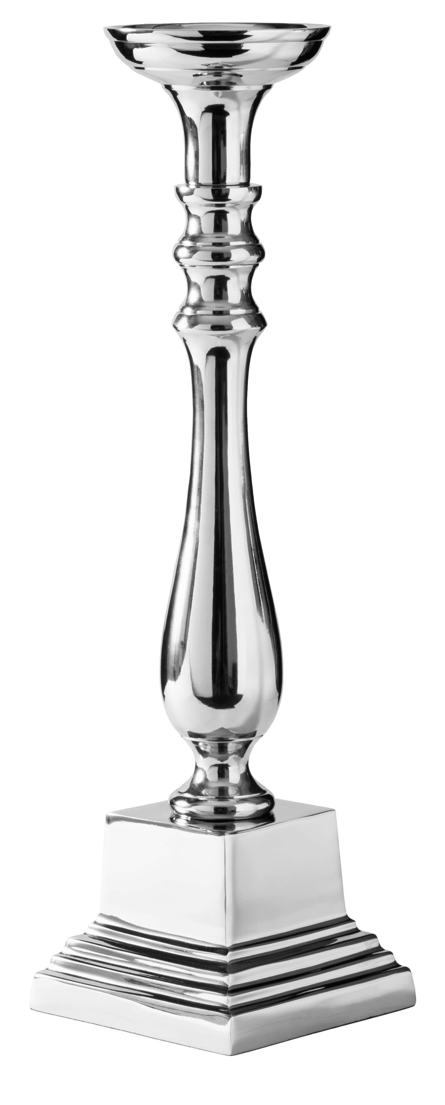 Noleggio Candelabro Style 1 Fiamma h.cm.38,5 Platino