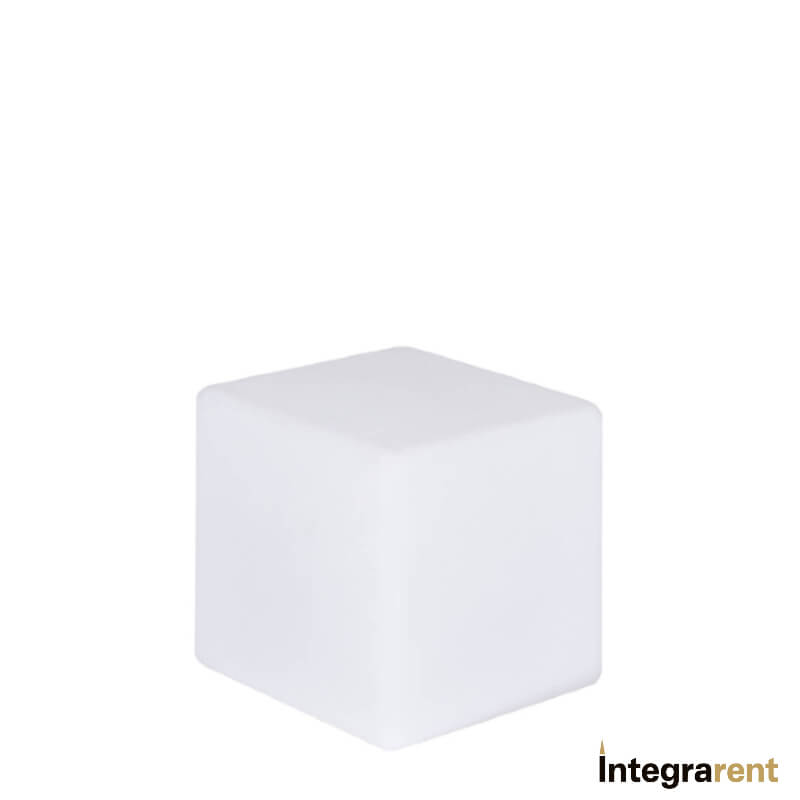 Noleggio Cubo Pe a Led 12 Colori cm.20x20x20