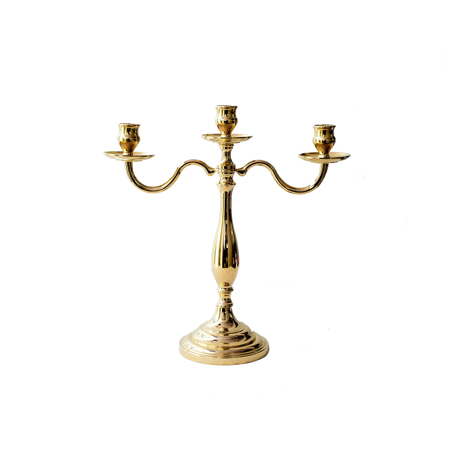 Noleggio Candelabro 3 Fiamme Oro 24k