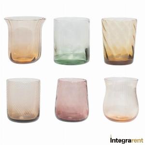 Noleggio Bicchiere Tumbler Texture Nuance Ambra/Rosa 