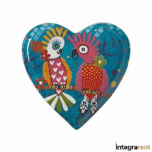 Noleggio Piattino HEARTS Parrots in Love D 