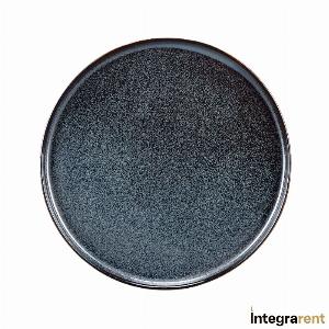 Noleggio Piatto Piano Colored Stone Reactive Black Ø cm.21xh.cm.1,5 