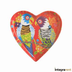 Noleggio Piattino HEARTS Parrots in Love A