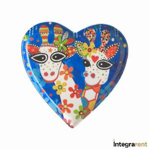 Noleggio Piattino HEARTS Giraffe Ø cm.15,5