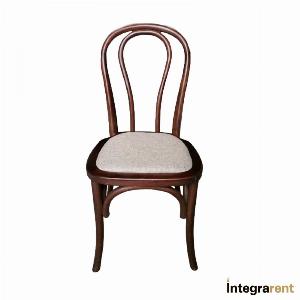 Noleggio Sedia Thonet Legno Noce con Cuscino Corda