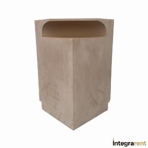 Noleggio Bancone Bar Desk Velvet Beige Angolare  