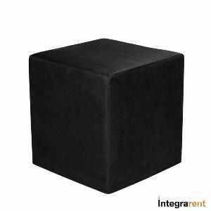 Noleggio Pouf Cubo in Velluto Nero  
