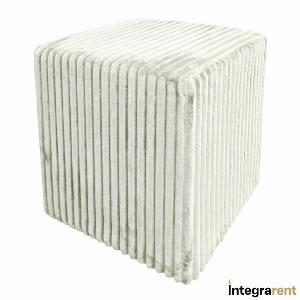 Noleggio Pouf Cubo Nuvola in Velluto Ghiaccio 