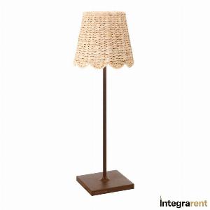 Noleggio Lampada da Tavolo Poldina Corten con Cover Giacinto d'Acqua