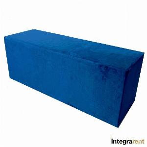 Noleggio Panca Rettangolare in Velluto Blu 
