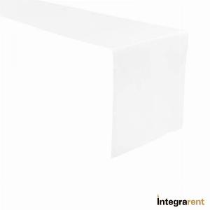 Noleggio Runner Lino cm. 145x45 Bianco