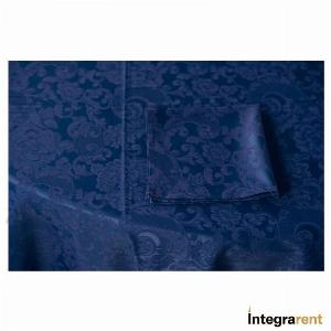 Noleggio Tovagliolo Cotone/Raso Damascato cm.50x50 Blu