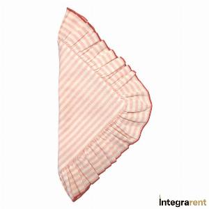 Noleggio Tovagliolo Cotone Volant Millerighe Rosa 