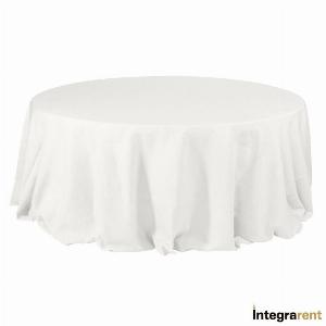 Noleggio Tovaglia Misto Lino cm.330x330 Bianco