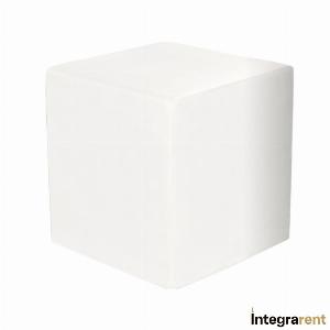 Noleggio Pouf Cubo in Velluto Bianco 