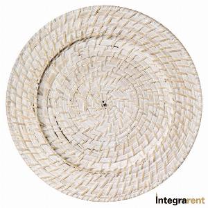 Noleggio Sottopiatto Bamboo White Ø cm.32