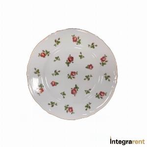 Noleggio Piattino Pane Flower Filo Oro Ø cm.17