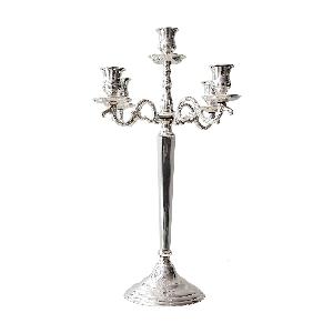 Noleggio Candelabro 5 Fiamme h.cm. 55 Argento