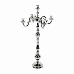 Noleggio Candelabro 5 fiamme h.cm. 75 argento