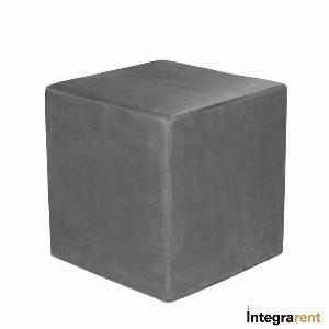 Noleggio Pouf Cubo in Velluto Grigio Antracite