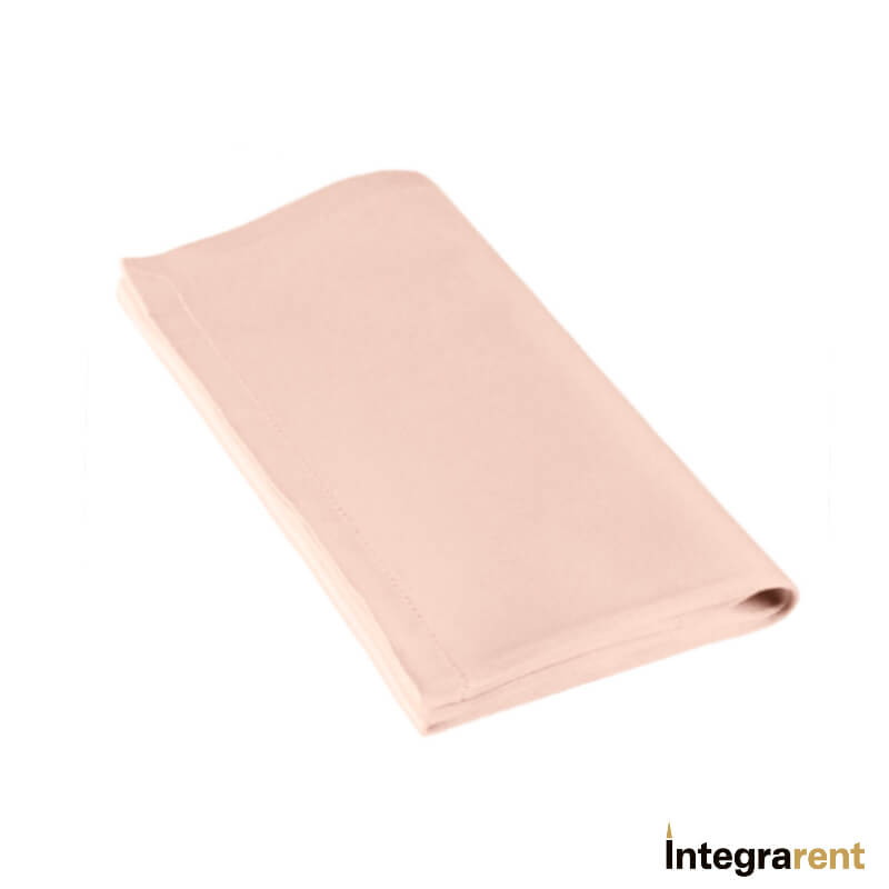 Noleggio tovagliolo raso/cotone cm.50x50 rosa antico per Catering