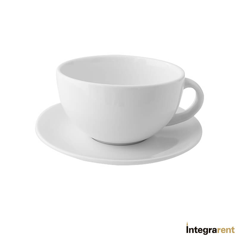 Noleggio Tazza Thè/Cappuccio + Piattino Rim New Bone